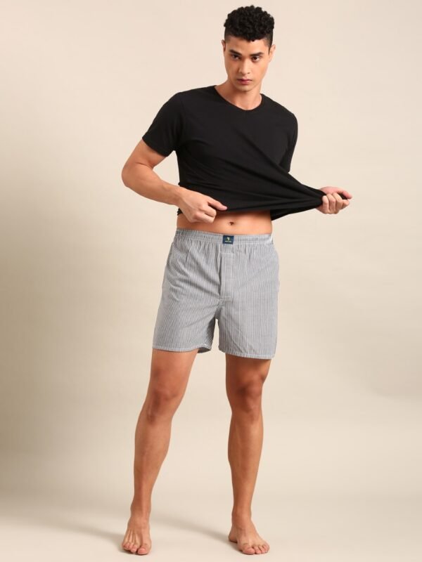 Joven 100% Cotton CHECKED Boxers Pack of 12 Pcs box - Image 4