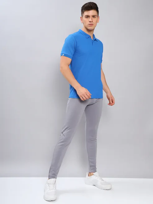 OR-51 ROYAL BLUE MEN'S SOLID PIQUE SLIM FIT POLO T-SHIRT